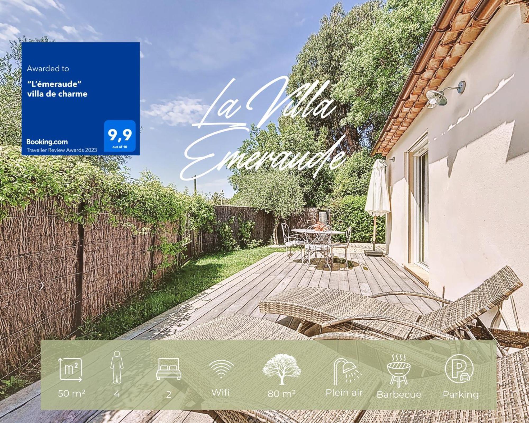 Villa "L'Emeraude - Maison D'Hotes - Jardin Et Parking Prives - Valbonne Exteriör bild